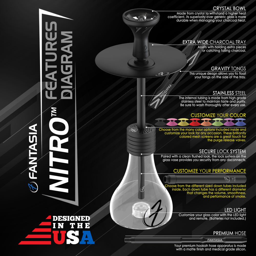 NITRO™ Hookah Pipe System 21in (FULL KIT) |