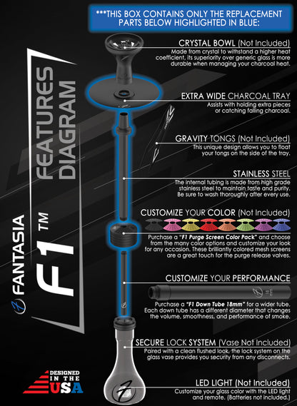 F1™ Hookah Pipe System 27in (STEM ONLY) |