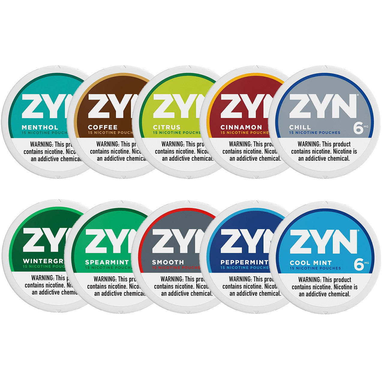 Zyn - Nicotine Pouches (15ct) - Pack Of 5 |